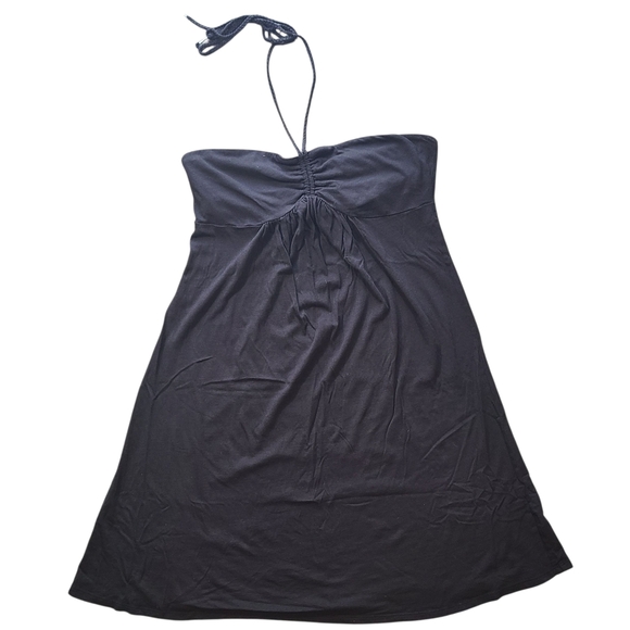 American Eagle Outfitters Dresses & Skirts - American Eagle Black Halter Sundress Women’s Large Y2K Strapless